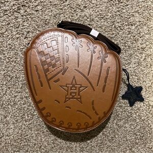 Houston Astros Brown Baseball Glove-Shaped bag
